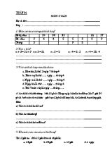 Bài tập cuối Tuần 26 môn Toán + Tiếng Việt Khối 2
